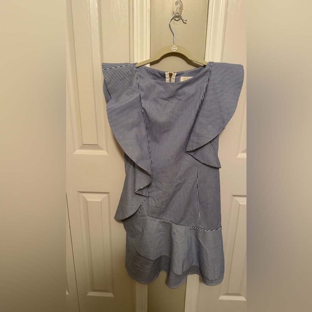Ted Baker Blue and White Striped Dress